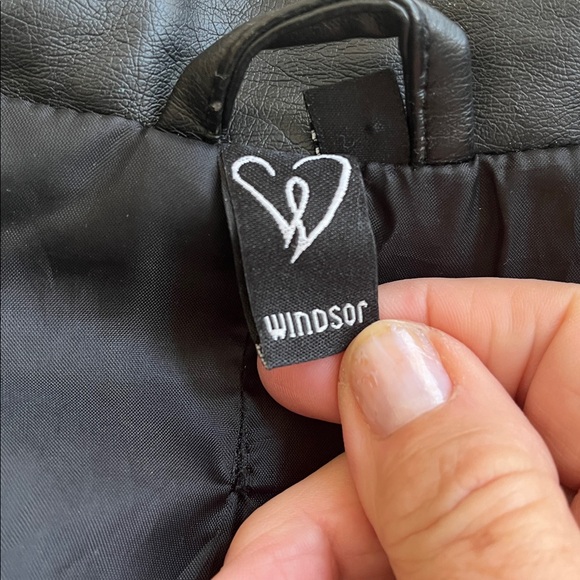 Windsor Faux Leather Moto Motorcycle Jacket - Picture 6 of 7